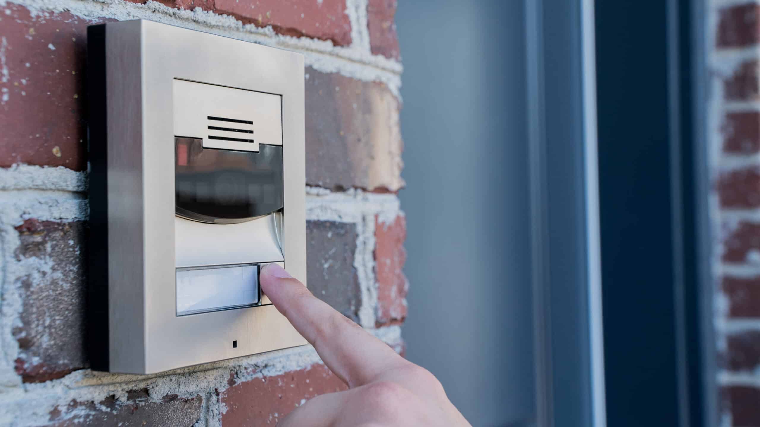 Keyword used: Smart Home Security

Description: A person using a smart home security system presses a button on a doorbell.